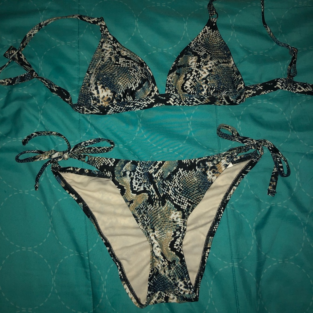 Snake skin bikini